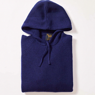 3Картинка Osborne Lambswool Hoodie Dark Cobalt